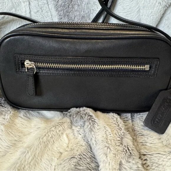 Rare VTG 2002 Coach Black Tanned Glove Leather Legacy West Crossbody - Picture 2 of 7
